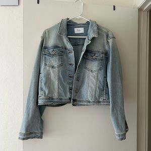 Soft stretch light denim jacket